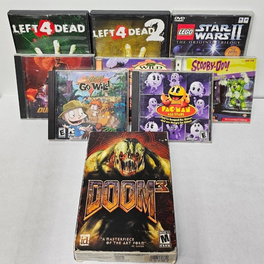 PC Games DUKE, DOOM,  LEFT 4 Dead 1 & 2